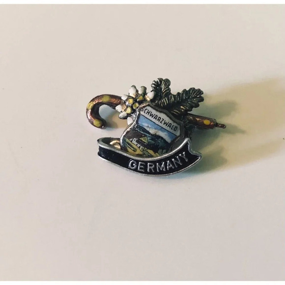 Vintage  Schwarzwald Germany Souvenir Pin German - Picture 9 of 12